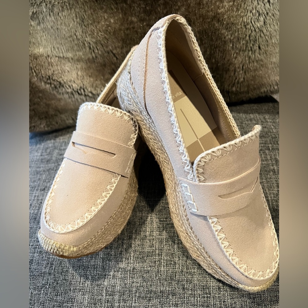 Dolce Vita Dune Suede Platform Espadrille Size 6.5 👡